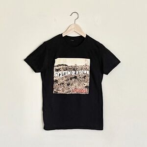 Vintage Y2K System Of A Down Toxicity Album Graphic Black Band T Shirt Adult S